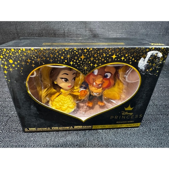 Funko Disney Princess Romance Series "Beauty & The Beast" Vinyl Figures NIB NEW - Picture 2 of 4